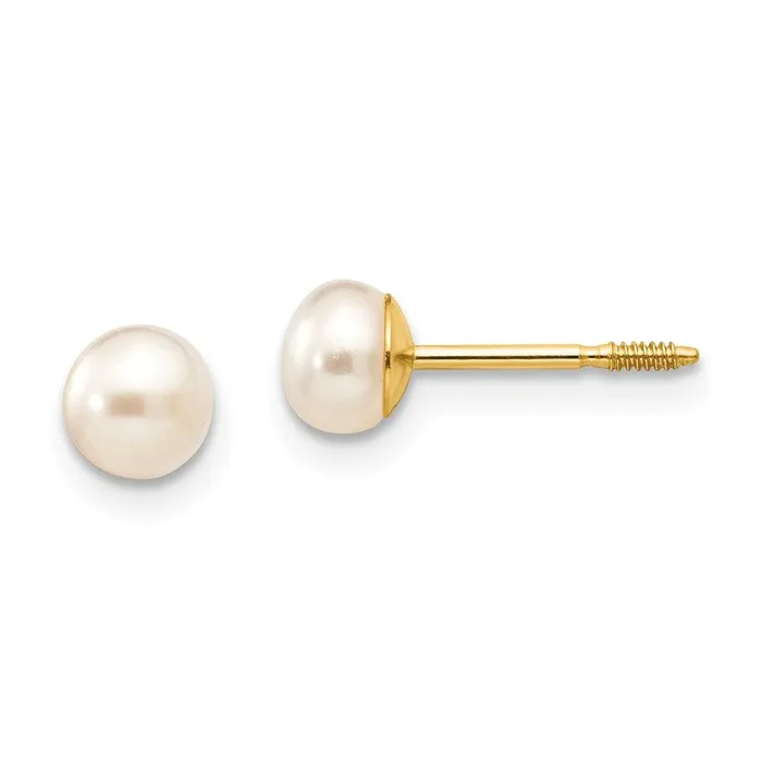 Madi K Kids 14K 45mm White Round FW Cultured Pearl Stud Post Screwback Earrings Jewelry Earrings Madi K Kids 14K 45mm White Round FW Cultured Pearl Stud Post Screwback Earrings Jewelry Earrings