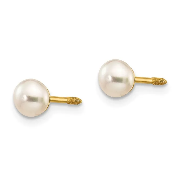 Madi K Kids 14K 45mm White Round FW Cultured Pearl Stud Post Screwback Earrings Jewelry Earrings Madi K Kids 14K 45mm White Round FW Cultured Pearl Stud Post Screwback Earrings Jewelry Earrings
