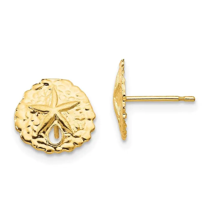 Madi K Kids 14k Sand Dollar Post Earrings Jewelry Earrings