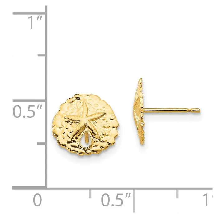 Madi K Kids 14k Sand Dollar Post Earrings Jewelry Earrings Madi K Kids 14k Sand Dollar Post Earrings Jewelry Earrings