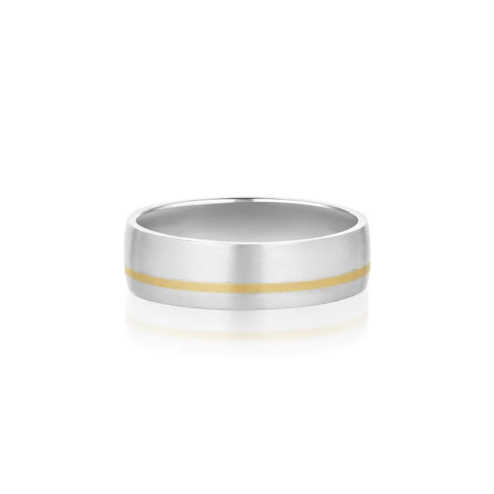 Marrow Fine Rings Inlay Mens Band