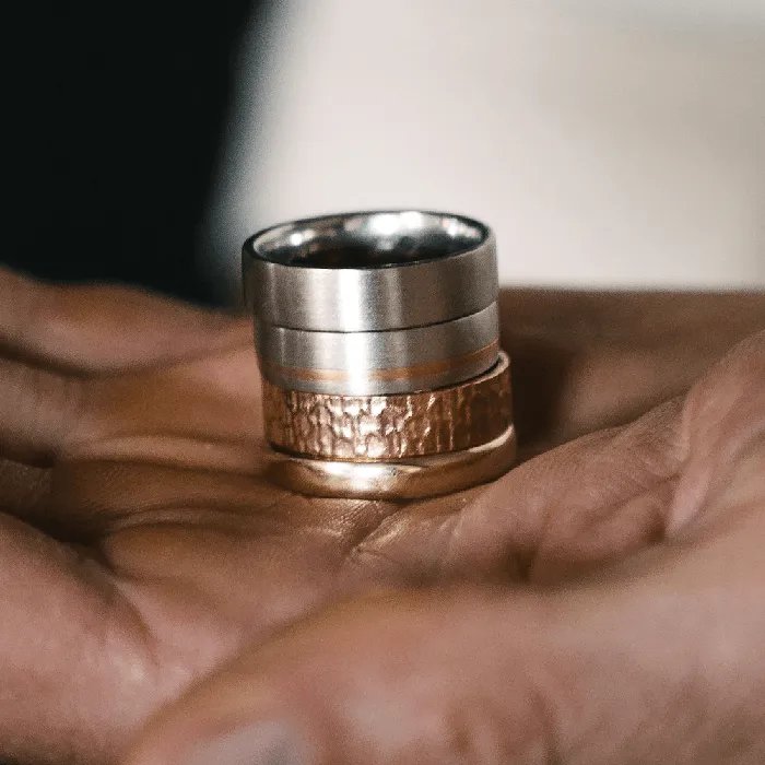 Marrow Fine Rings Inlay Mens Band