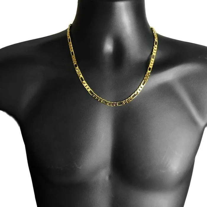 Necklaces Bling Cartel Admin Figaro Link Gold Finish Choker Necklace 20 x 65MM Necklaces Bling Cartel Admin Figaro Link Gold Finish Choker Necklace 20 x 65MM