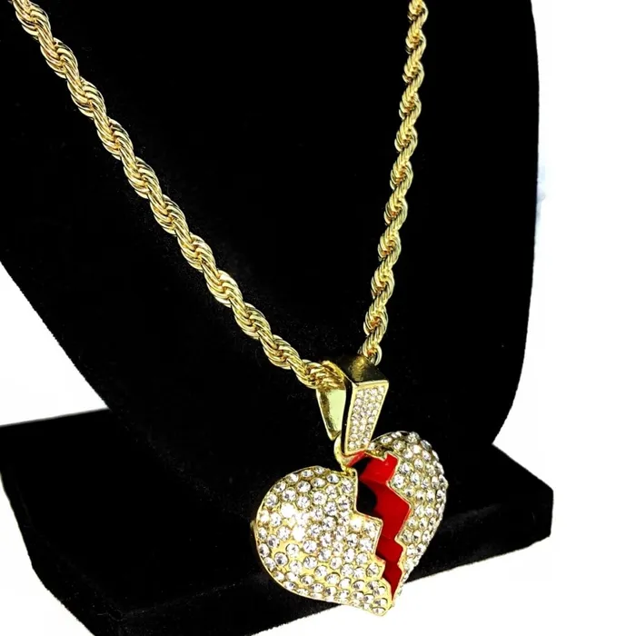 Necklaces Broken Heart Iced Flooded Out Pendant Rope Gold Finish Chain Necklace 24 Bling Cartel Admin Necklaces Broken Heart Iced Flooded Out Pendant Rope Gold Finish Chain Necklace 24 Bling Cartel Admin