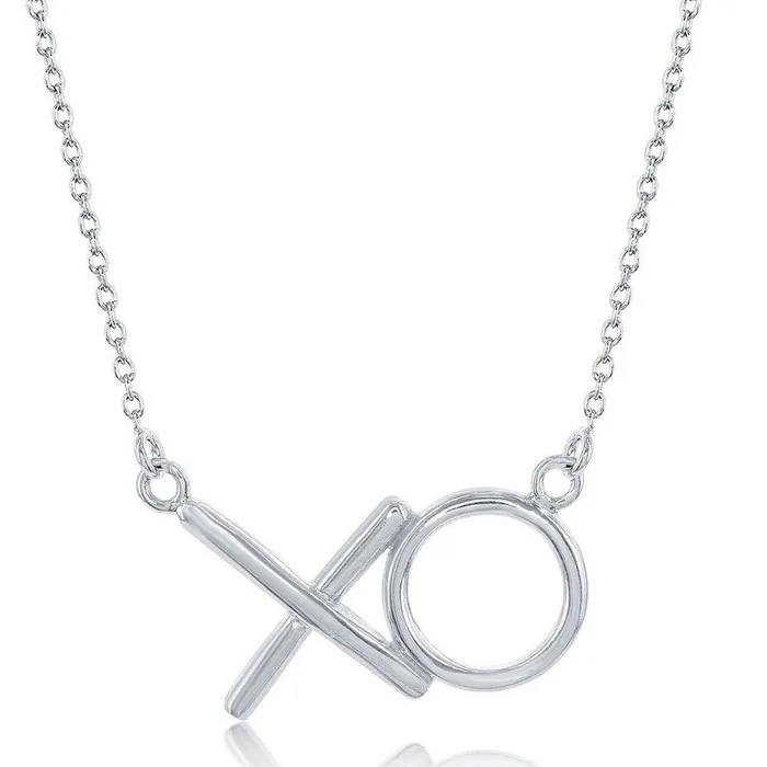 Necklaces Classic Sterling Silver XO Necklace