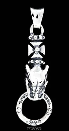 Necklaces DCJ Gargoyle Cross Pendant