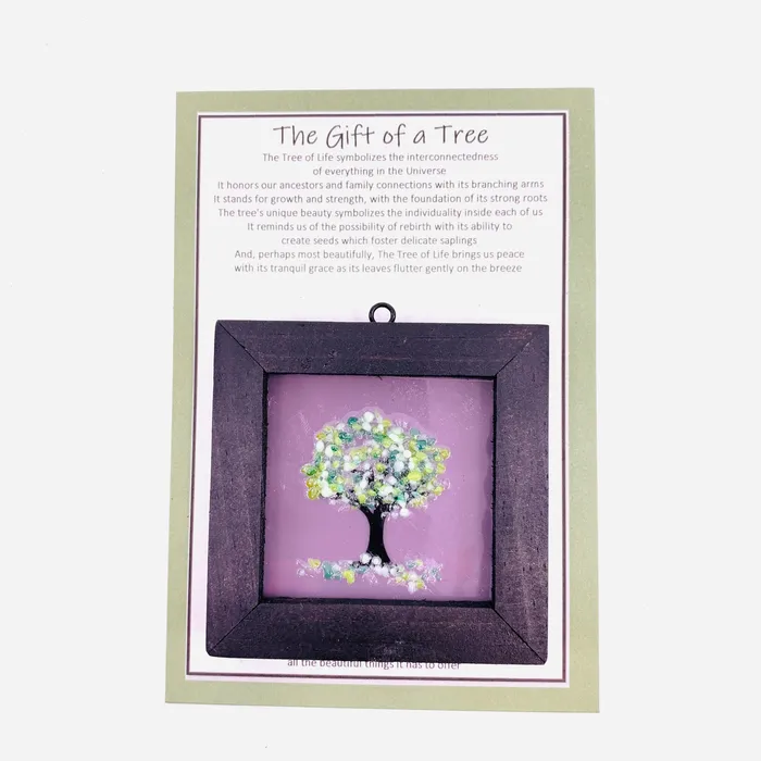 Necklaces Fused Glass Tree of Life Shadow Box 87 Glimmer Glass Gifts