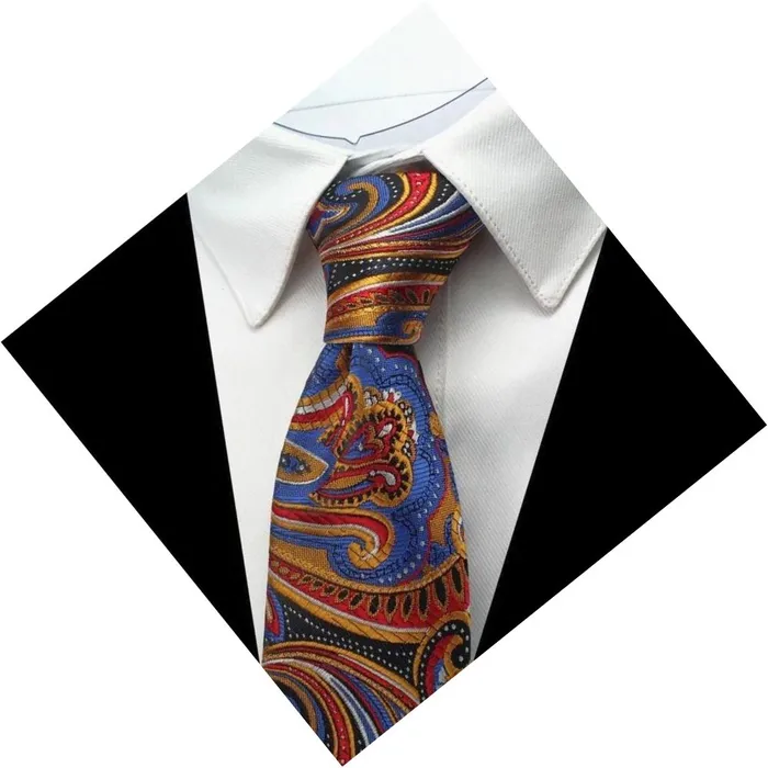 Necklaces GUSLESON Mens Fashion Plaid Paisley Design 100 Premium Quality Silk Ties Divine Inspiration Styles