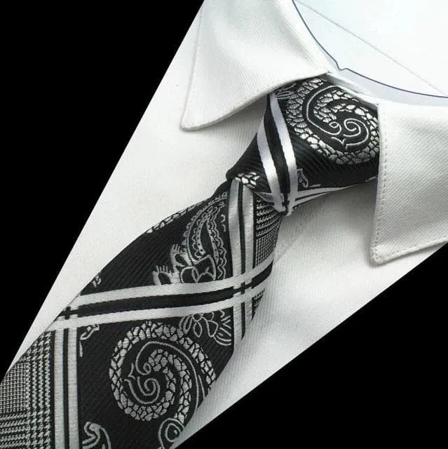 Necklaces GUSLESON Mens Fashion Plaid Paisley Design 100 Premium Quality Silk Ties Divine Inspiration Styles