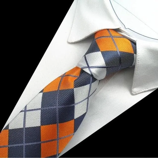 Necklaces GUSLESON Mens Fashion Plaid Paisley Design 100 Premium Quality Silk Ties Divine Inspiration Styles