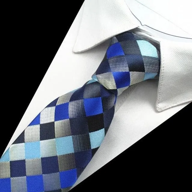 Necklaces GUSLESON Mens Fashion Plaid Paisley Design 100 Premium Quality Silk Ties Divine Inspiration Styles