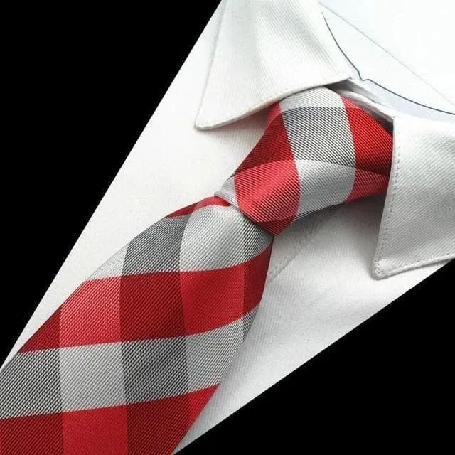 Necklaces GUSLESON Mens Fashion Plaid Paisley Design 100 Premium Quality Silk Ties Divine Inspiration Styles