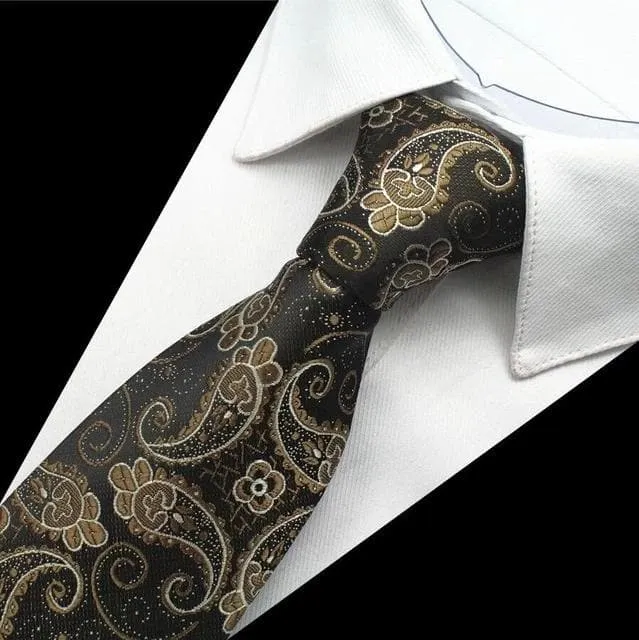 Necklaces GUSLESON Mens Fashion Plaid Paisley Design 100 Premium Quality Silk Ties Divine Inspiration Styles