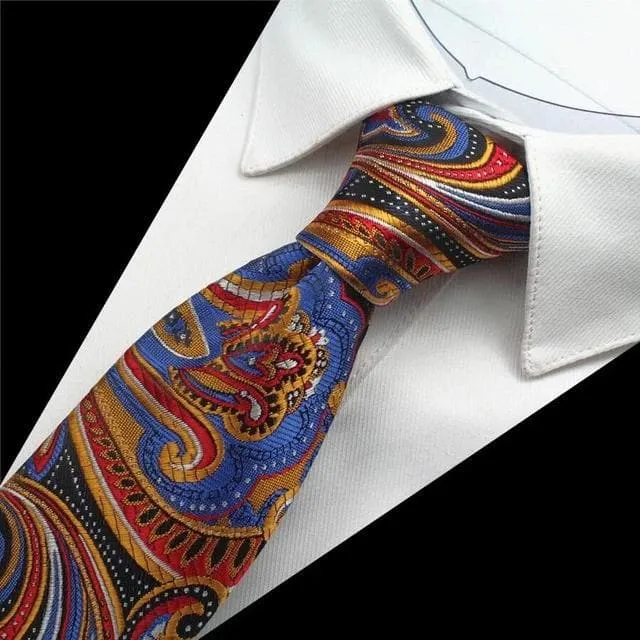 Necklaces GUSLESON Mens Fashion Plaid Paisley Design 100 Premium Quality Silk Ties Divine Inspiration Styles