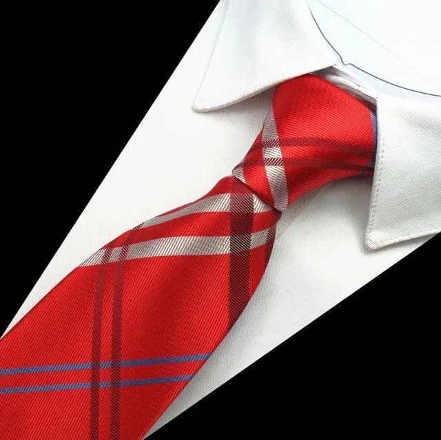 Necklaces GUSLESON Mens Fashion Plaid Paisley Design 100 Premium Quality Silk Ties Divine Inspiration Styles