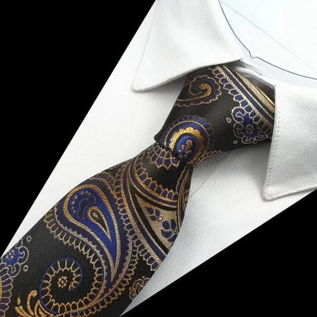 Necklaces GUSLESON Mens Fashion Plaid Paisley Design 100 Premium Quality Silk Ties Divine Inspiration Styles