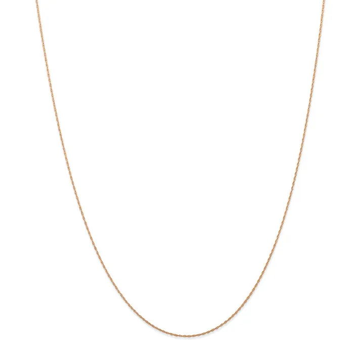 Necklaces Jewelry 14k Rose Gold 5 mm Cable Rope Chain CARDED 5RR