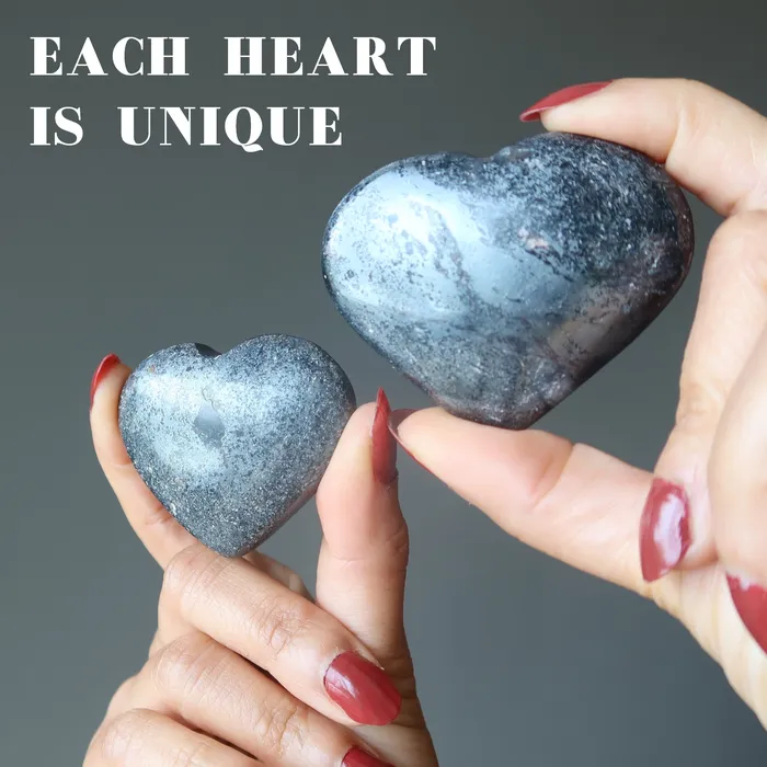 Necklaces Satin Crystals Hematite Heart Strong Relationship Crystal