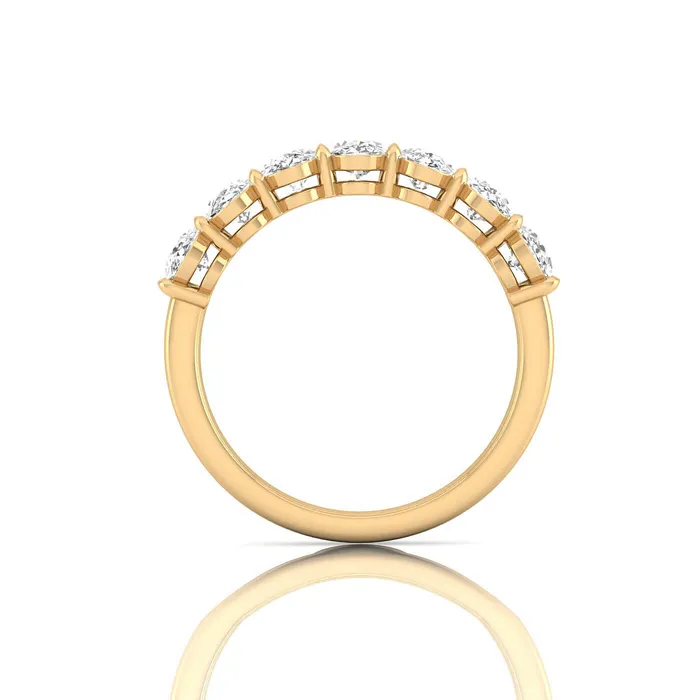 Oval Lab Grown Diamond Seven Stone Band 175cttw deBebians Rings