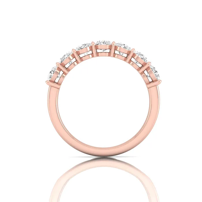 Oval Lab Grown Diamond Seven Stone Band 175cttw deBebians Rings