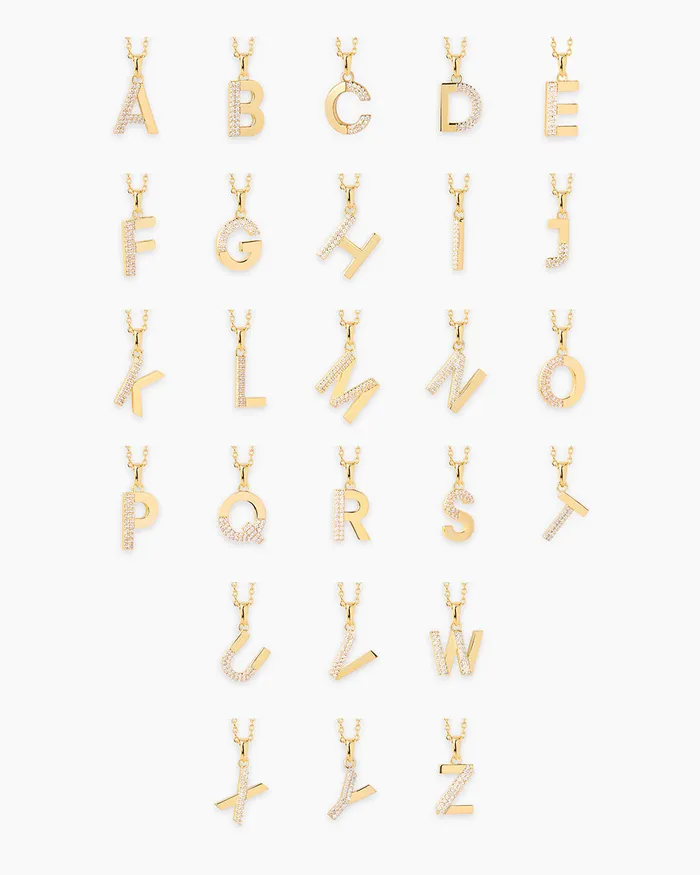 Penny Pairs Necklaces Letter Gold Necklace Penny Pairs Necklaces Letter Gold Necklace