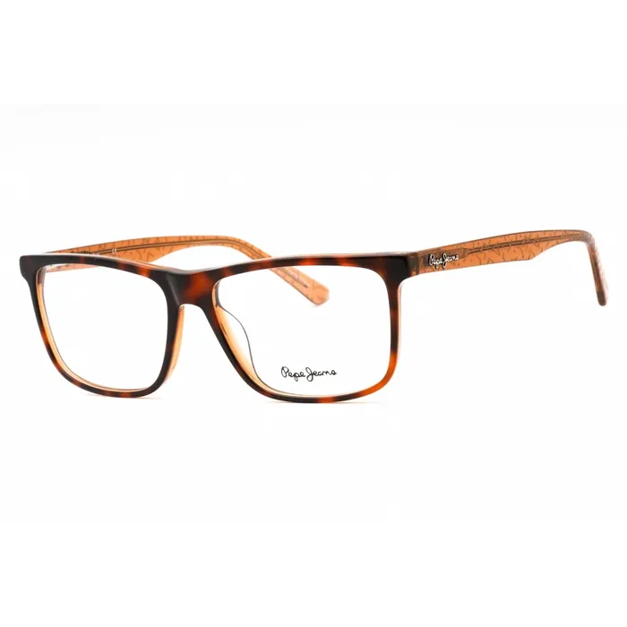 Pepe Jeans Pepe Jeans Mens Eyeglasses Tortoise Plastic Rectangular Full Rim Frame PJ3376 C2 Rings Pepe Jeans Pepe Jeans Mens Eyeglasses Tortoise Plastic Rectangular Full Rim Frame PJ3376 C2 Rings
