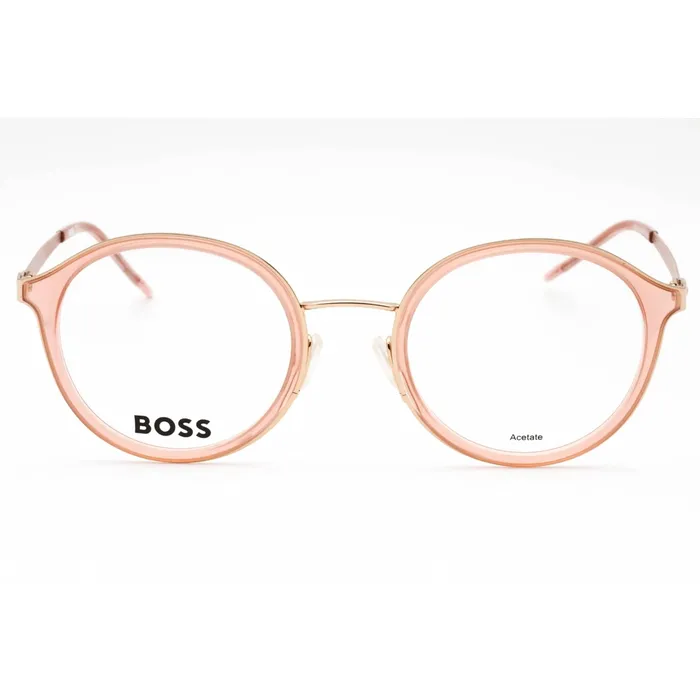PreStyled Sets Hugo Boss Hugo Boss Womens Eyeglasses Gold Nude Round Full Rim Frame BOSS 1210 0BKU 00