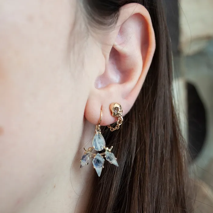 Rainbow Moonstone Earrings Michael Spirito Earrings Rainbow Moonstone Earrings Michael Spirito Earrings