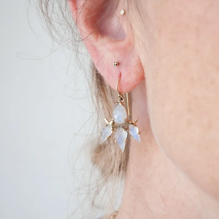 Rainbow Moonstone Earrings Michael Spirito Earrings Rainbow Moonstone Earrings Michael Spirito Earrings