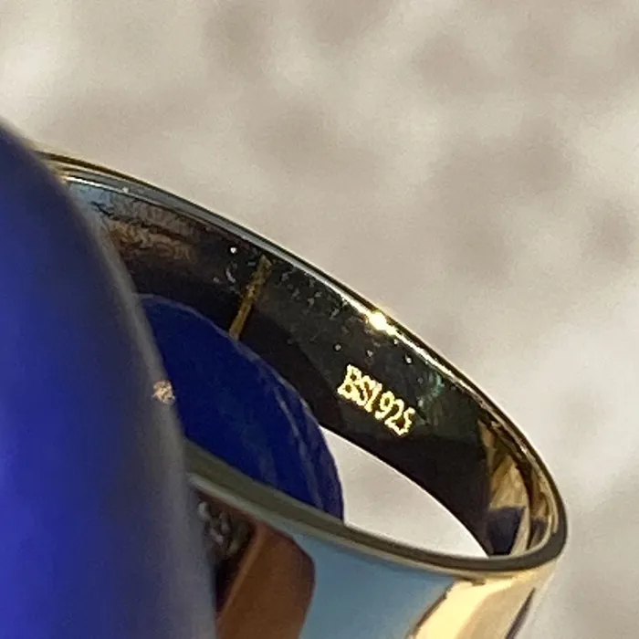 Rings 14K Gold Plated over 925 Silver Black La Santa Muerte Grim Reaper Ring Bling Cartel Admin