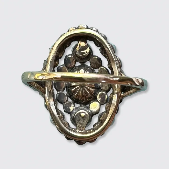 Rings 21stfinds Belle Epoque Pearl Diamonds Panel Ring Rings 21stfinds Belle Epoque Pearl Diamonds Panel Ring