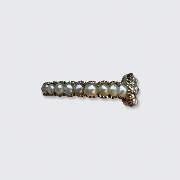 Rings 21stfinds Georgian Pearl Cluster Eternity Ring Rings 21stfinds Georgian Pearl Cluster Eternity Ring
