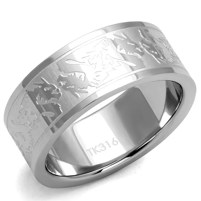 Rings Alamode TK2940 High polished no plating Stainless Steel Ring with No Stone in No Stone Rings Alamode TK2940 High polished no plating Stainless Steel Ring with No Stone in No Stone