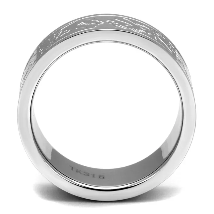 Rings Alamode TK2940 High polished no plating Stainless Steel Ring with No Stone in No Stone