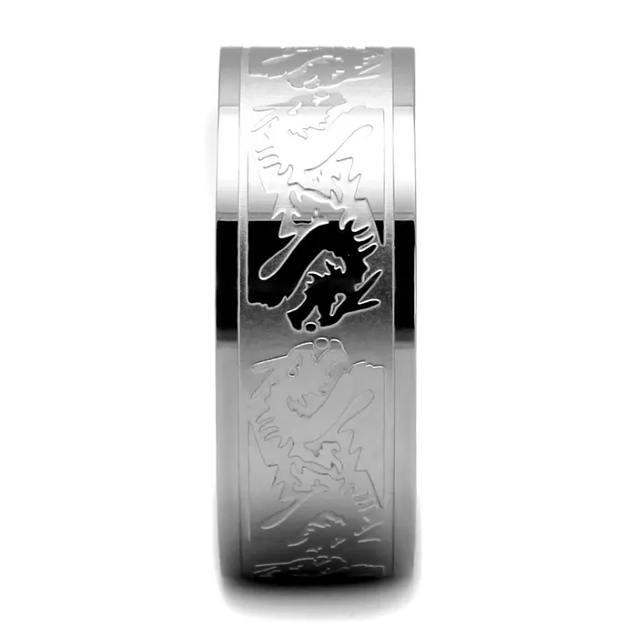 Rings Alamode TK2940 High polished no plating Stainless Steel Ring with No Stone in No Stone