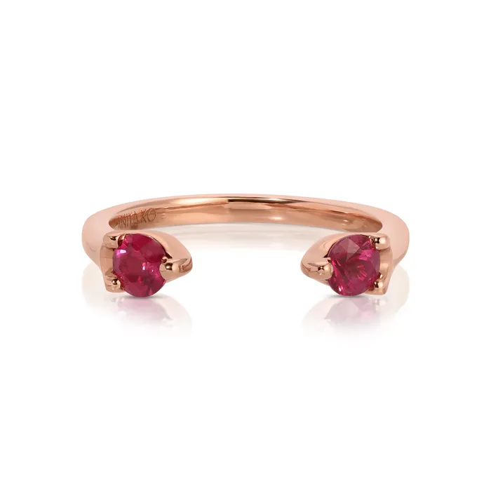 Rings anitako RUBY ORBIT RING