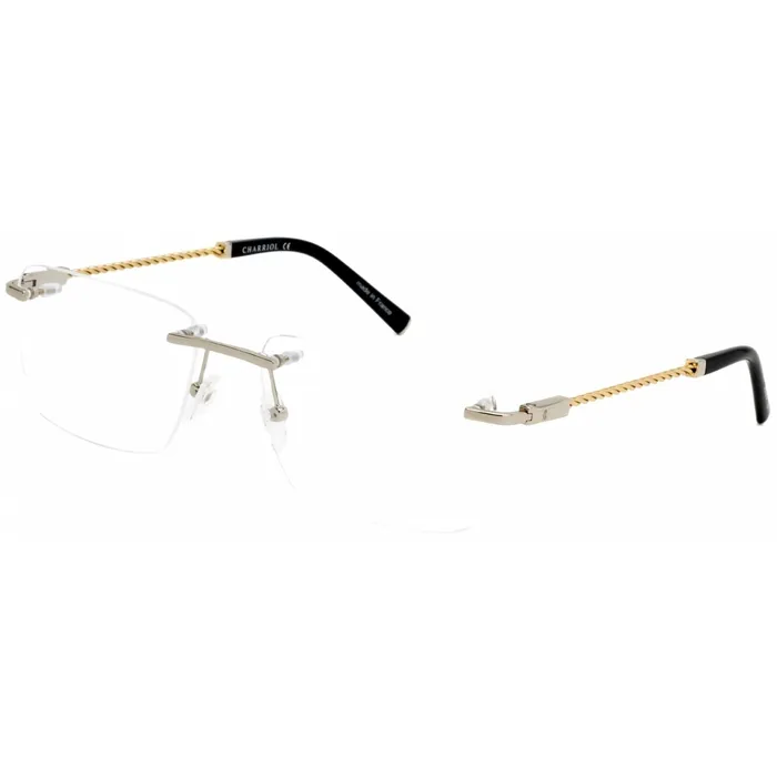 Rings Charriol Charriol Mens Eyeglasses Shiny SilverGold Rectangular Metal Frame PC75063 C02 Rings Charriol Charriol Mens Eyeglasses Shiny SilverGold Rectangular Metal Frame PC75063 C02