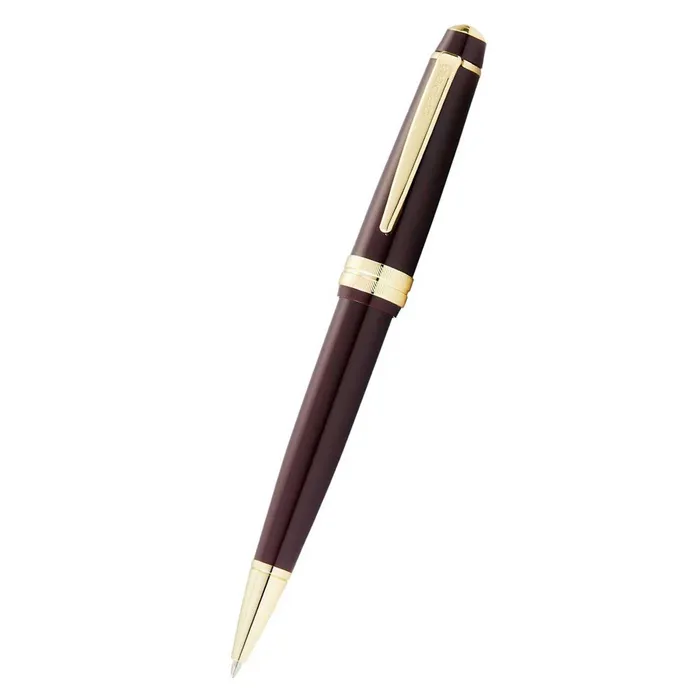Rings Cross Cross Ballpoint Pen Bailey Light Gold Tone Trims Burgundy Red AT074211 Rings Cross Cross Ballpoint Pen Bailey Light Gold Tone Trims Burgundy Red AT074211