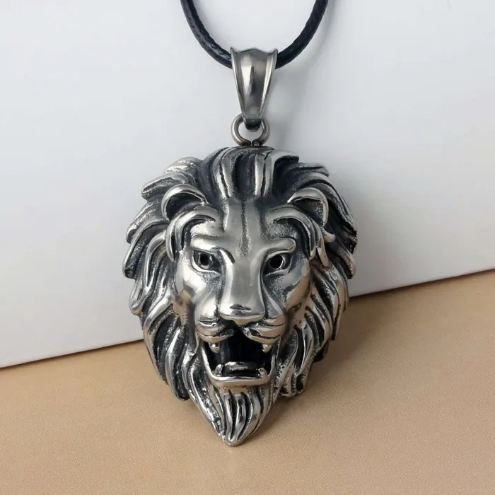 Rings Hip Hop Fresh Jewelry King Lion Silver Chain