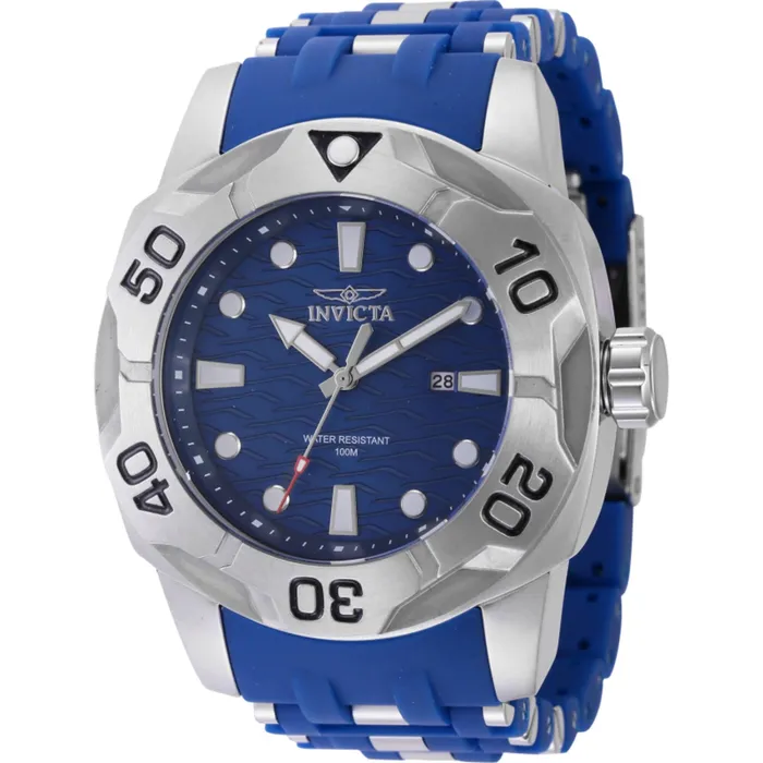 Rings Invicta Invicta Mens Watch Sea Spider Rotating Bezel Blue and Silver Tone Strap 44115 Rings Invicta Invicta Mens Watch Sea Spider Rotating Bezel Blue and Silver Tone Strap 44115