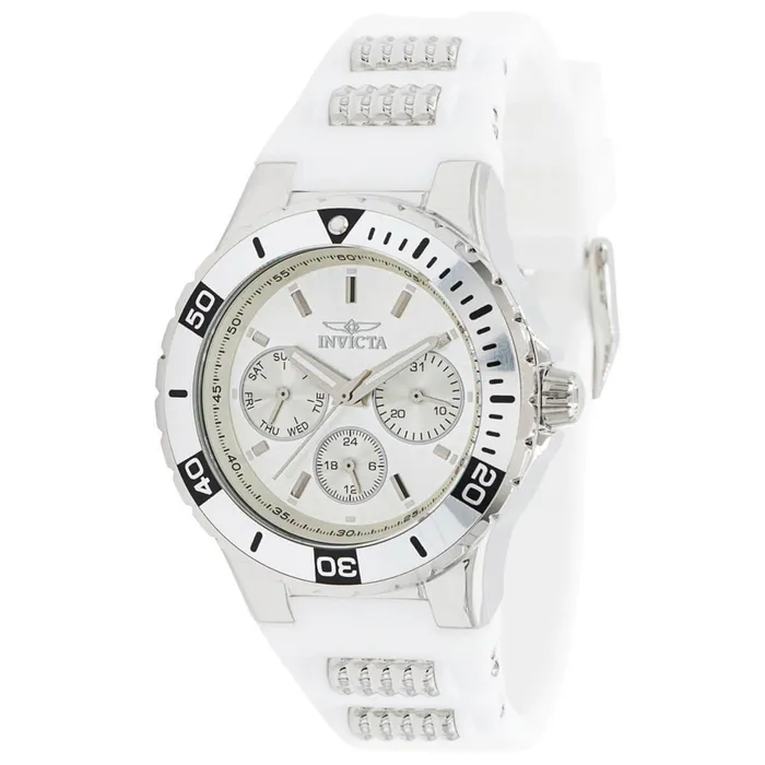 Rings Invicta Invicta Womens Chronograph Watch Aviator White and Silver Tone Strap 37315 Rings Invicta Invicta Womens Chronograph Watch Aviator White and Silver Tone Strap 37315