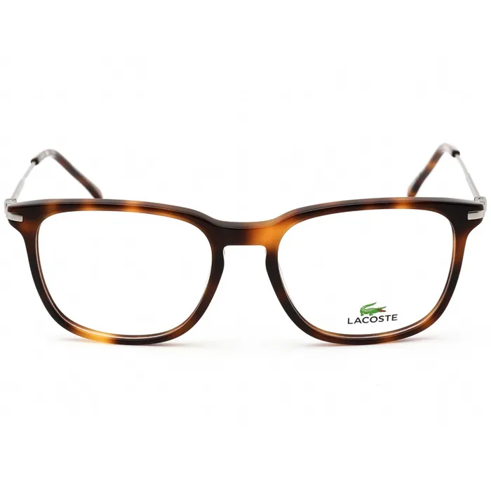 Rings Lacoste Lacoste Mens Eyeglasses Full Rim Havana and Silver Plastic Frame L2603ND 214