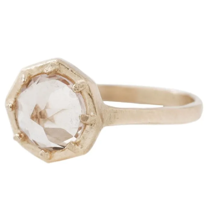 Rings Lauren Wolf Jewelry Champagne Quartz Gold Ring