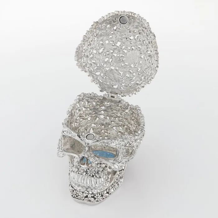 Rings Olivia Riegel Silver Everleigh Skull Box Olivia Riegel