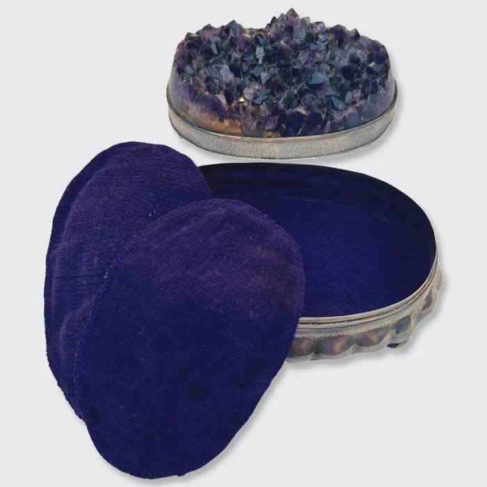 Rings Silver Amethyst Geode Jewellery Box 21stfinds
