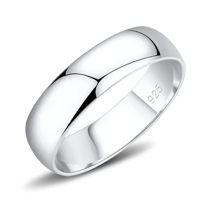 Rings SS1375 Silver 925 Sterling Silver Ring with No Stone Alamode