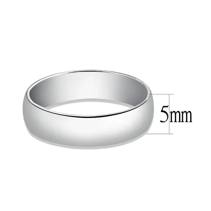 Rings SS1375 Silver 925 Sterling Silver Ring with No Stone Alamode