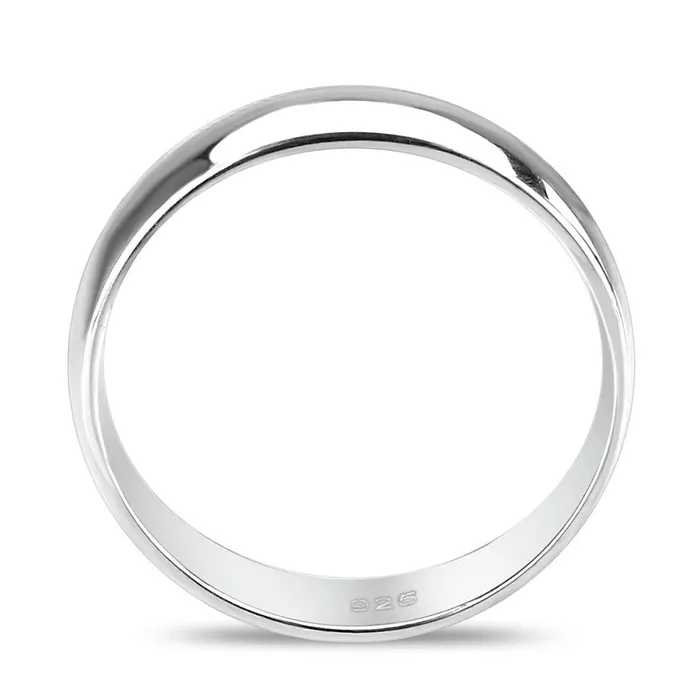 Rings SS1375 Silver 925 Sterling Silver Ring with No Stone Alamode