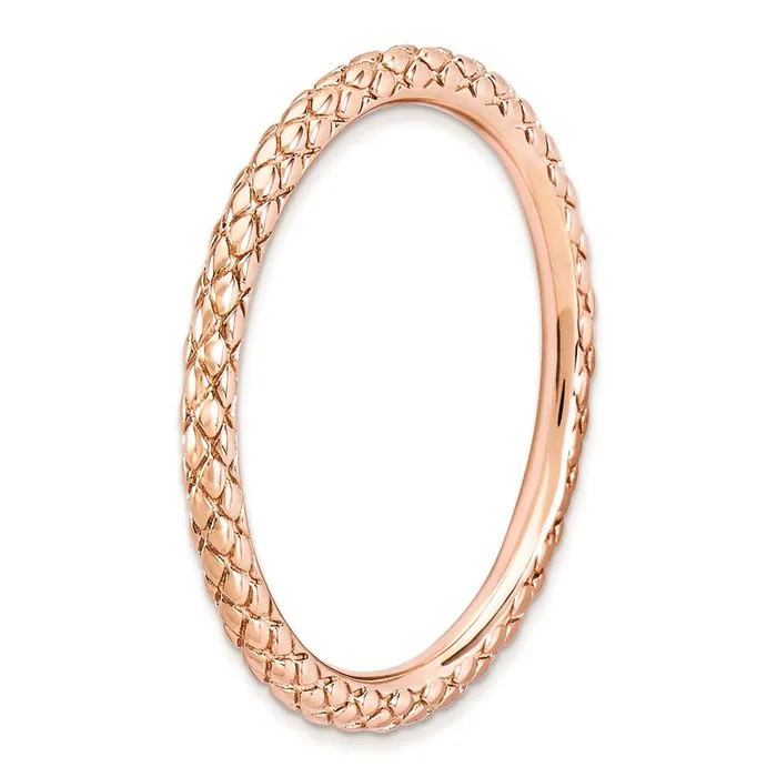 Rings Sterling Silver Stackable Expressions Pinkplated Crisscross Ring QSK188 Stackable Expressions Rings Sterling Silver Stackable Expressions Pinkplated Crisscross Ring QSK188 Stackable Expressions