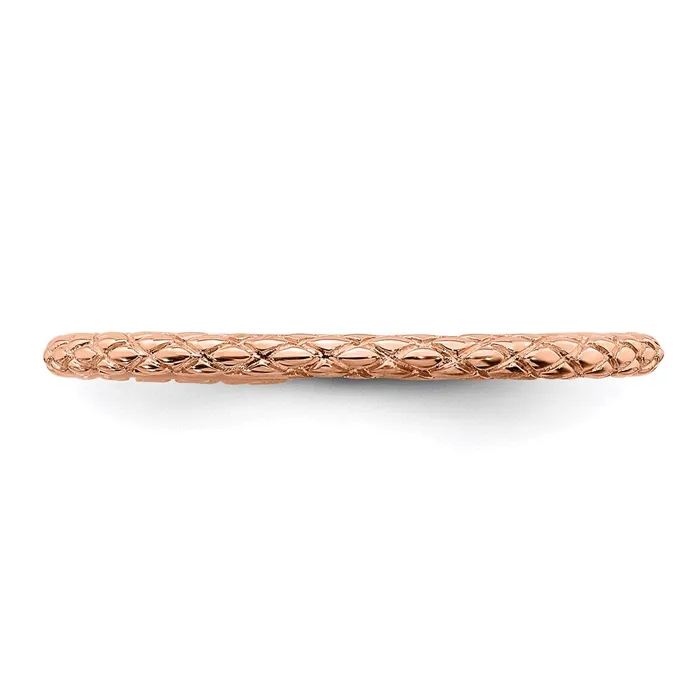 Rings Sterling Silver Stackable Expressions Pinkplated Crisscross Ring QSK188 Stackable Expressions Rings Sterling Silver Stackable Expressions Pinkplated Crisscross Ring QSK188 Stackable Expressions